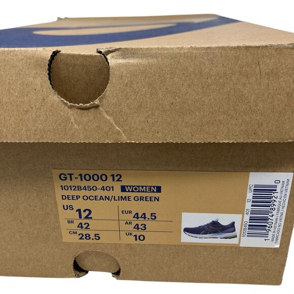 ASICS  Running Sneakers 12 Blue Trainers Athletic Shoes Gym - Picture 6 of 13